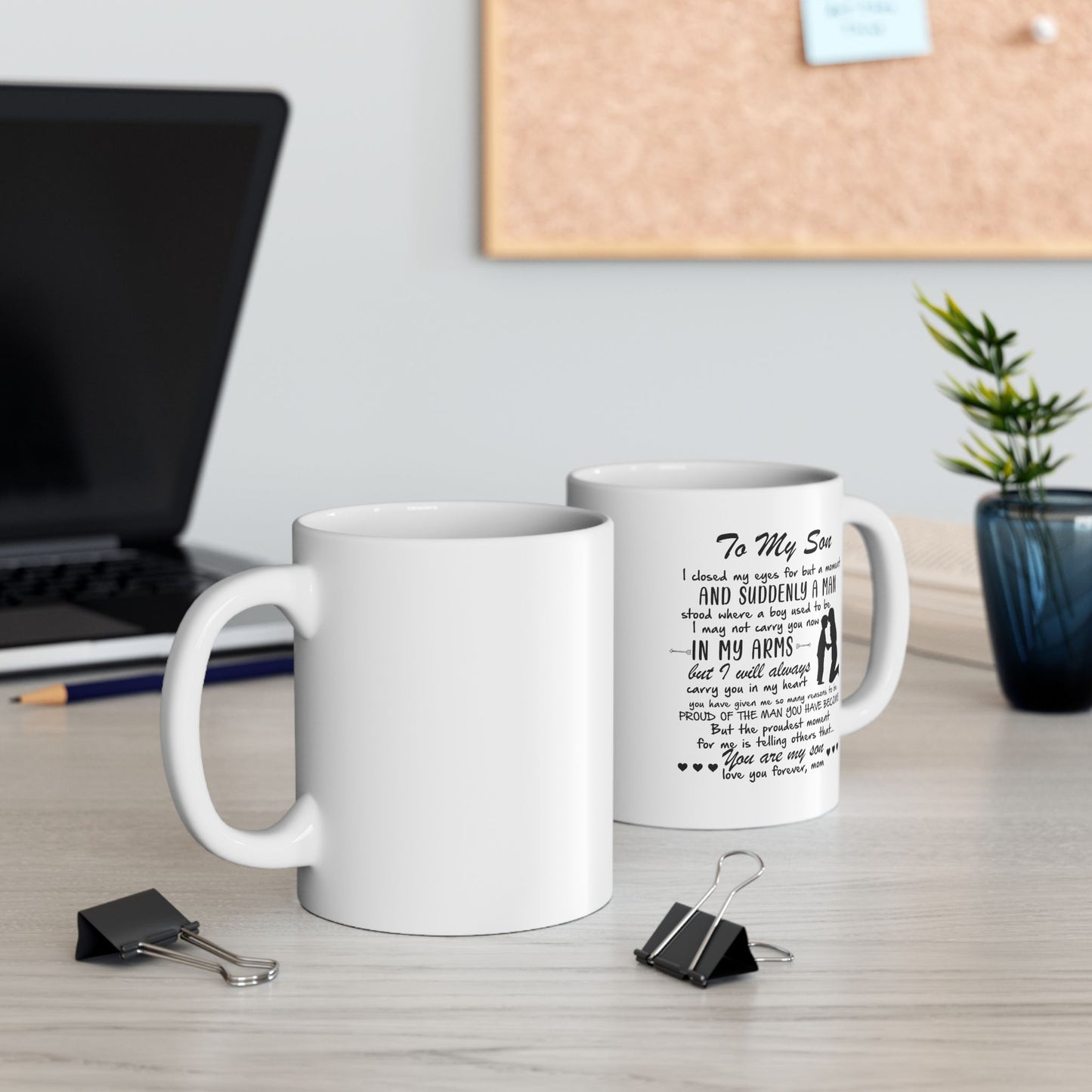 Mother to Son Mug – “To My Son, I Closed My Eyes…” Sentimental 11oz Ceramic Coffee Mug | Proud Mom Gift, Microwave & Dishwasher Safe