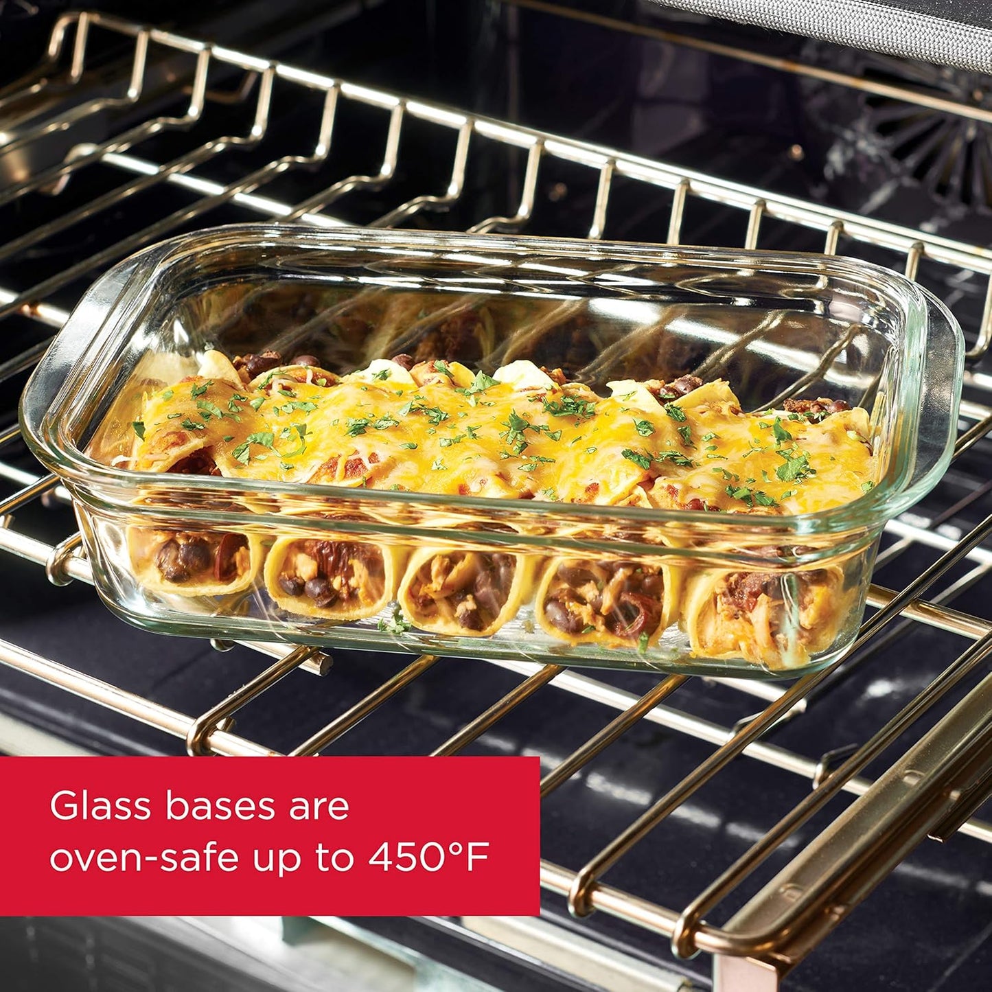 Brilliance Glass Food Storage Containers, 8 Cup, Set of 2, Bpa-Free, Leak-Proof, Clear