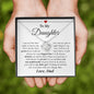 To My Daughter | I Love You - Love Knot Necklace