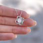 To My Daughter | I Love You - Love Knot Necklace