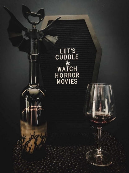 Coffin Shaped Letter Board with 3D Bat Stickers - 650 Characters & Spooky Emojis - Perfect Gothic Decor for Halloween, Weddings, Birthdays & Home - 17x10.5 Inches