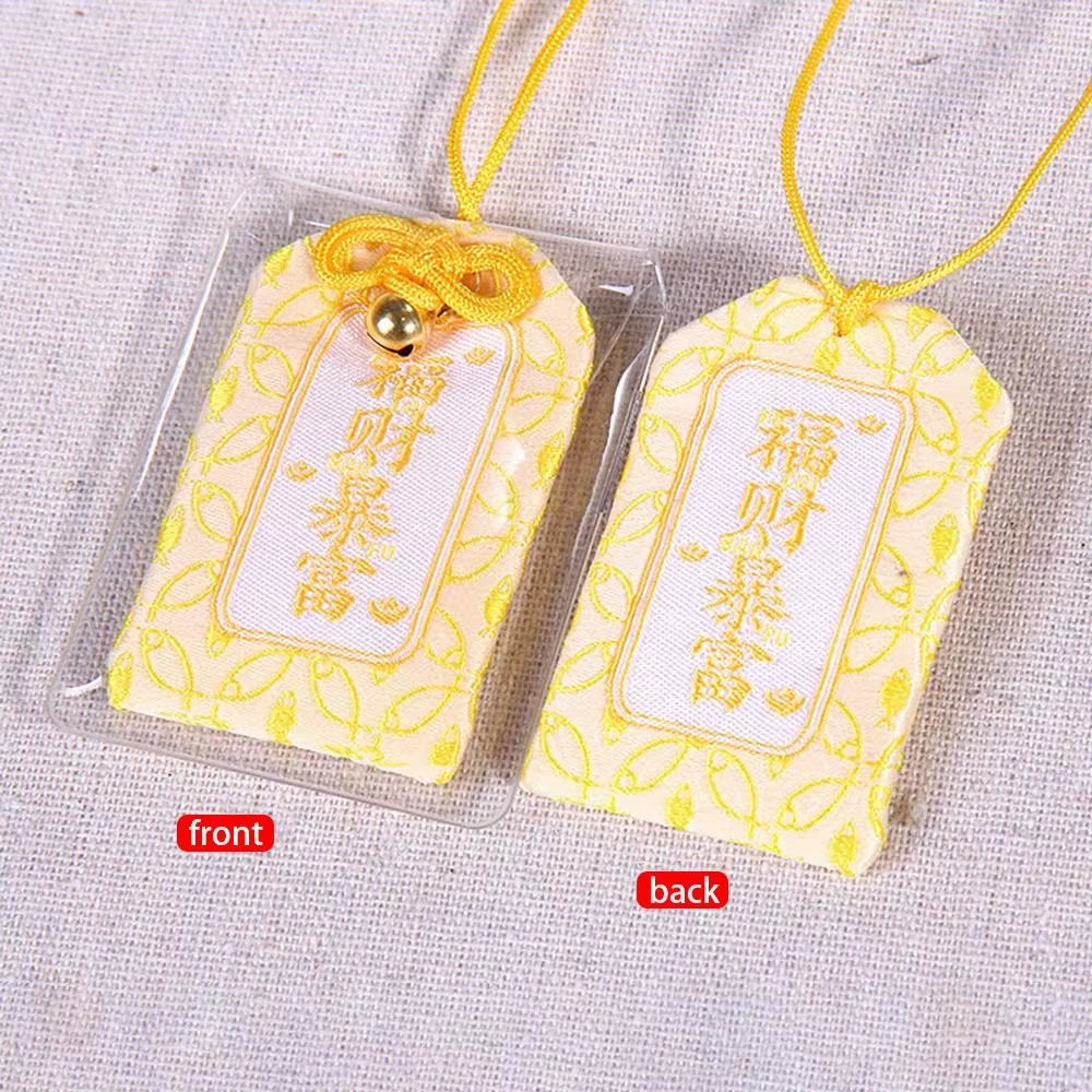Spiritual Salt with Sachet Buddhist Spiritual Salt Pouch Necklace Blessing Lucky Bag Amulet Blessing Sachets Pendant