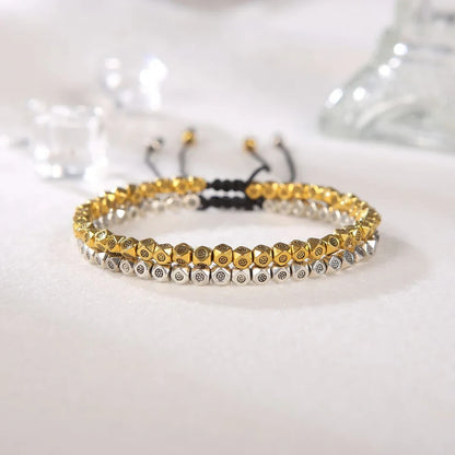 Tibetan Buddhist Copper Beads Bracelet Healing Reiki Protection Women Men Gifts