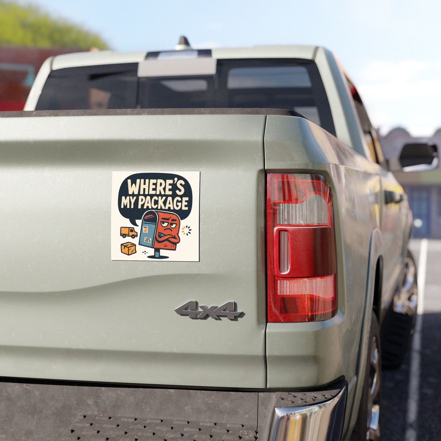 Car Magnet - Where's My Package Bumper Sticker