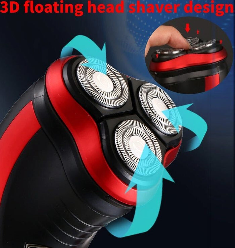 Men'S Razor Rotary Waterproof Electric Shaver Pop-Up Trimmer Wet Dry Cordless US