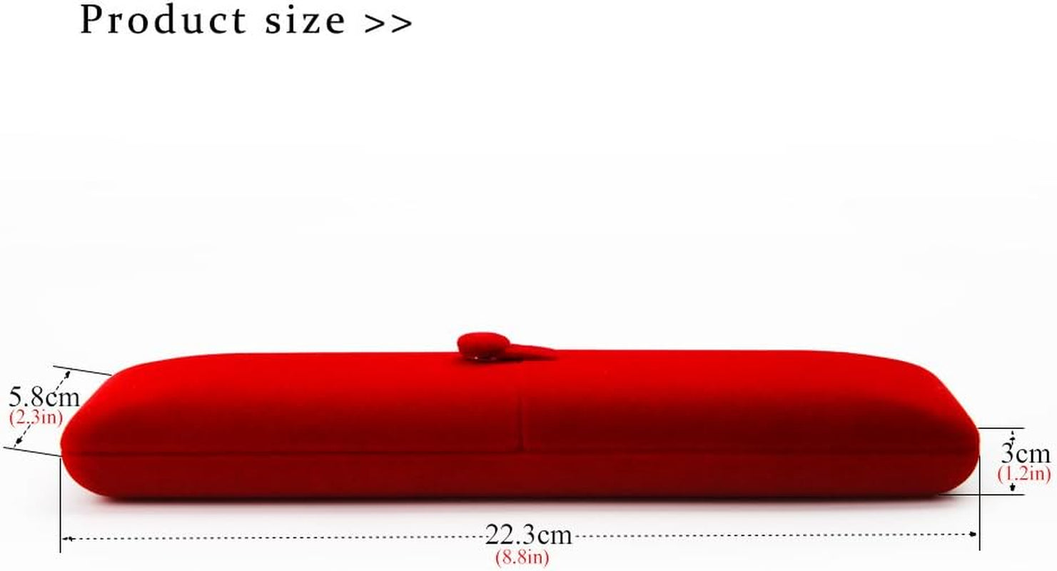 Red Jewelry Gift Box Necklace/Long Chain Storage Boxes