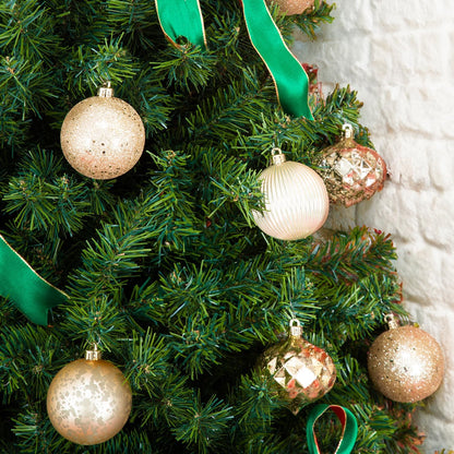 Ornaments, Shatterproof Christmas Tree Ornament Set, Christmas Balls Decoration 35 Count (2.75"/70Mm, New Gold)