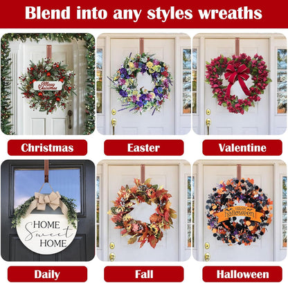 Adjustable Metal Wreath Door Hanger - Perfect for Easter Decor, Welcome Signs & Front Porch Style (15-25 Inches)