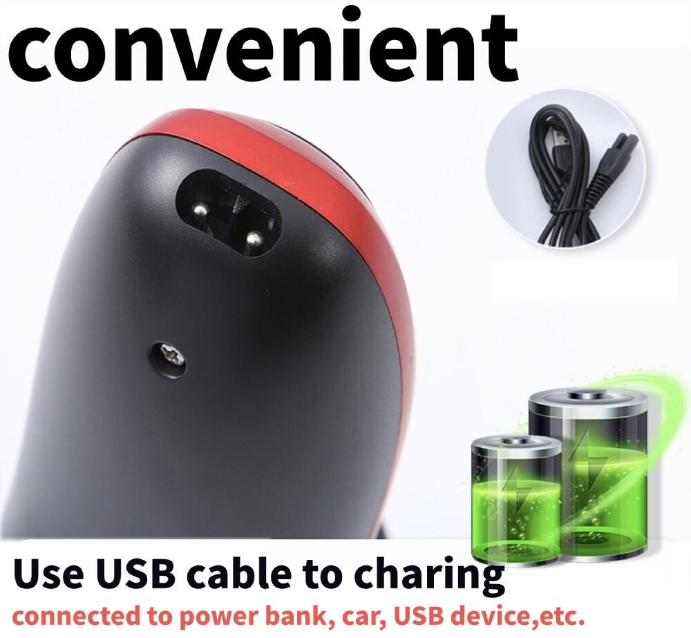 Men'S Razor Rotary Waterproof Electric Shaver Pop-Up Trimmer Wet Dry Cordless US