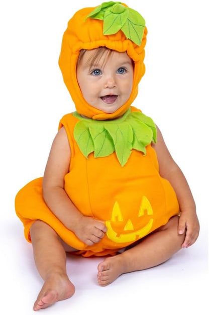 Adorable Baby Pumpkin Costume – Perfect Halloween Jack-O-Lantern Outfit for Toddlers