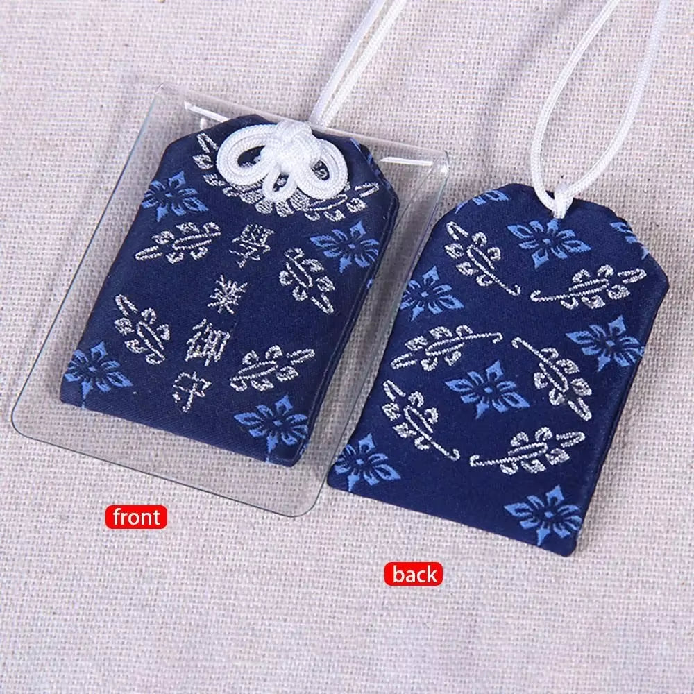 Spiritual Salt with Sachet Buddhist Spiritual Salt Pouch Necklace Blessing Lucky Bag Amulet Blessing Sachets Pendant