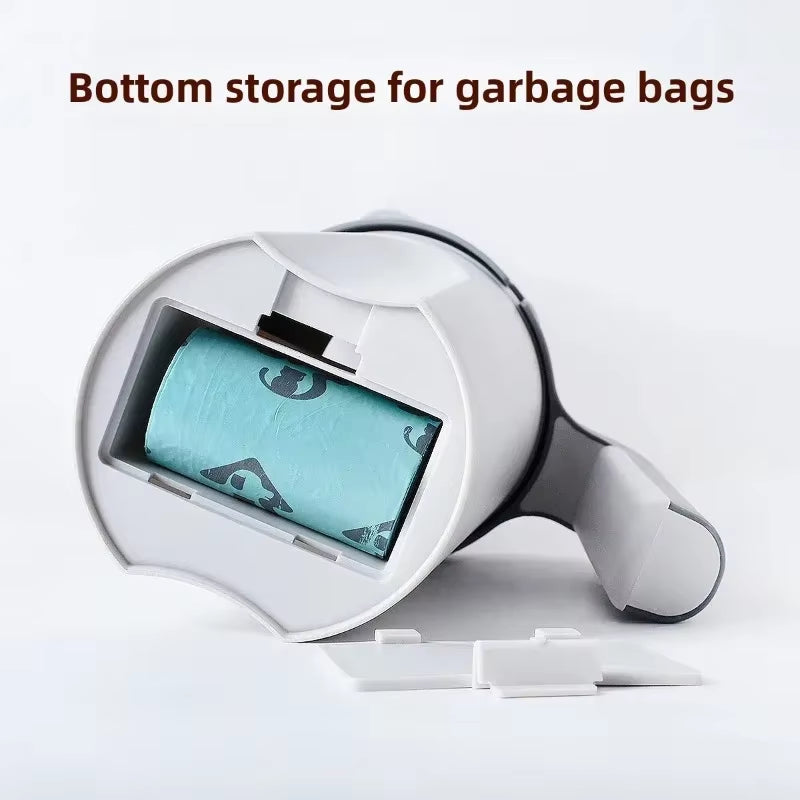 One Piece Cat Litter Scoop Efficient Cat Waste Scooper with Built in Garbage Bag Set Detachable Durable Pet Cleaning Supplies