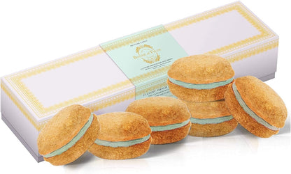 Christmas Dog Treats Mint Cupcakes, Dog Birthday Gift for Medium to Large Breed – Gourmet Macaron Cakes, Healthy & Delicious Human Grade Snacks – 6 Count