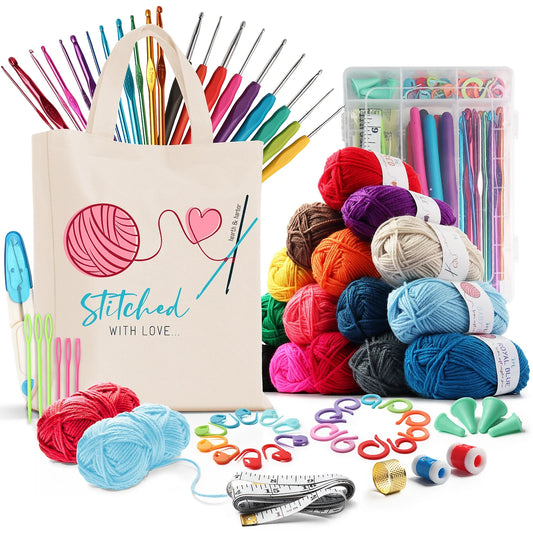 Hearth and Harbor Premium Bundle Crochet Craft Kit