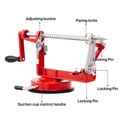 3 in 1 Apple Peeler and Corer Slicer Machine, Fruit Cutter Kitchen Tool Pear Fruit Easy Cut