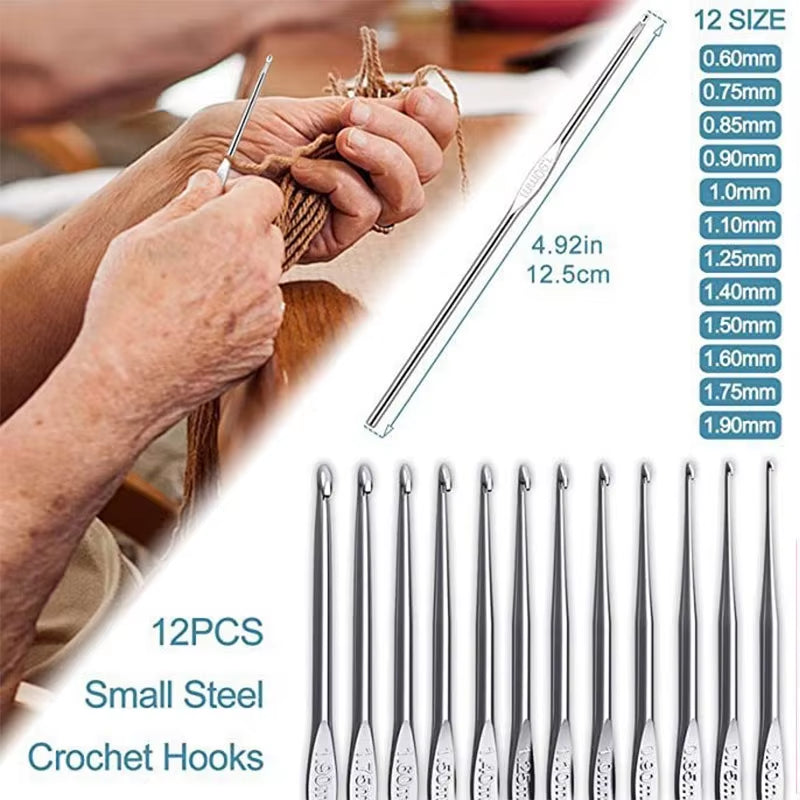 103Pcs Crochet Hooks Kit Soft Grip Crochet Needles Set Multi-Color Sweater Knitting Tool Withstorage Case DIY Weave Art Tool