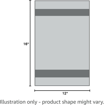 Microfiber Cleaning Cloths, Non-Abrasive, Reusable and Washable, Pack of 48, Blue/White/Yellow, 16" X 12"