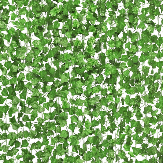 20 Pack 140Ft Artificial Ivy Vines - Lush Greenery Garland for Aesthetic Room, Wedding, Party & Garden Decor