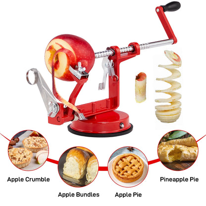3 in 1 Apple Peeler and Corer Slicer Machine, Fruit Cutter Kitchen Tool Pear Fruit Easy Cut