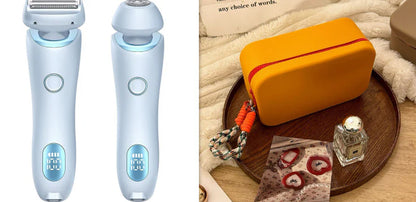 Dual Action USB Rechargeable Hair Remover & Epilator - Effortless Smoothness for Face, Body, and Bikini