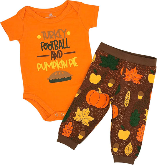 Adorable Baby Boys & Girls 2-Piece Outfit Set - Short Sleeve Bodysuit with Comfy Pants