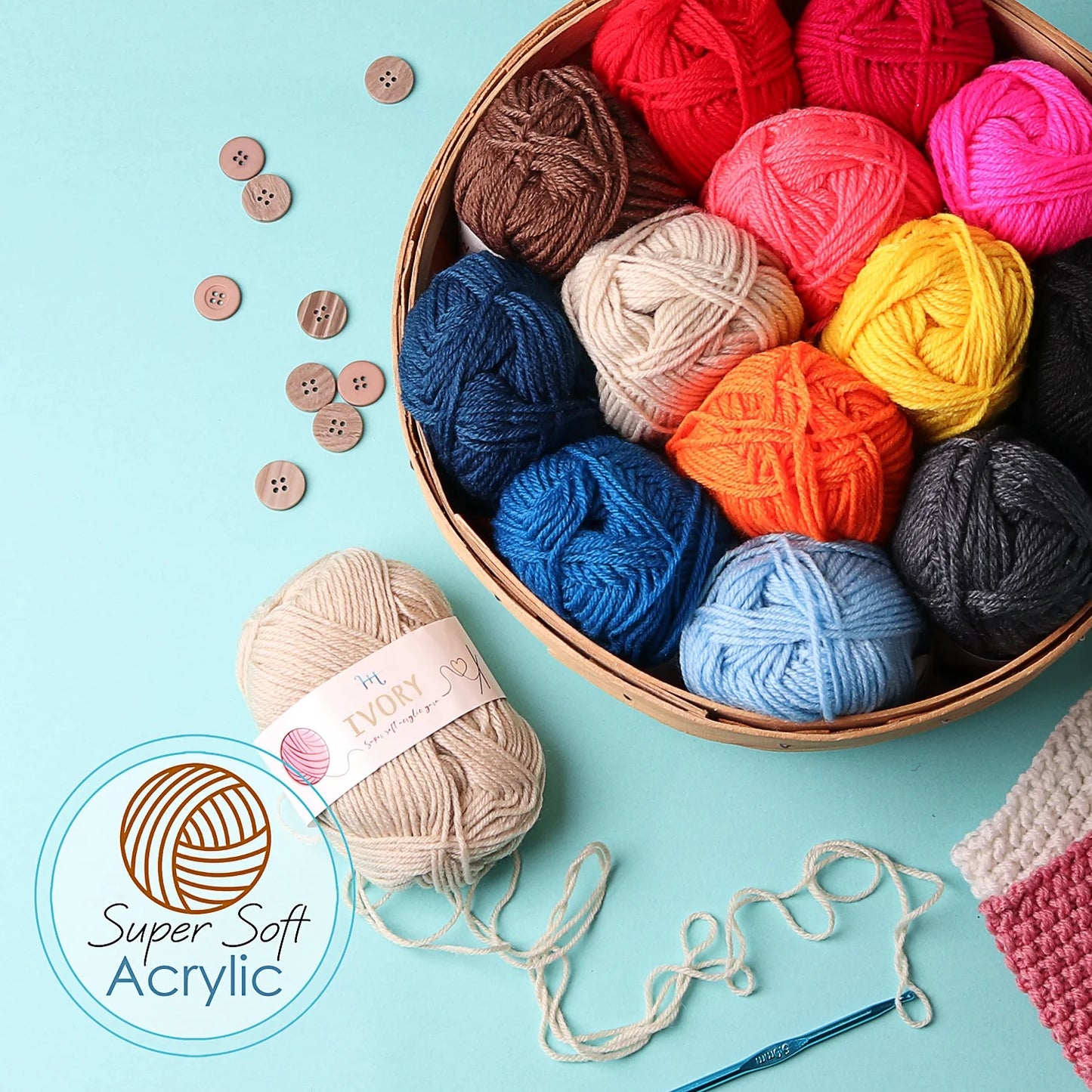 Hearth and Harbor Premium Bundle Crochet Craft Kit