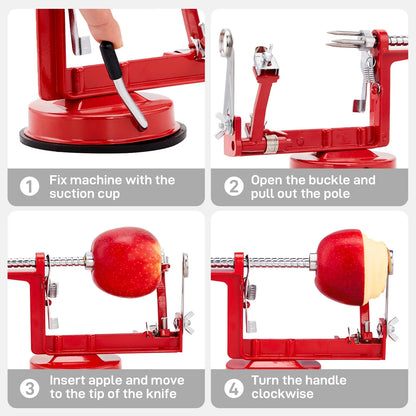 3 in 1 Apple Peeler and Corer Slicer Machine, Fruit Cutter Kitchen Tool Pear Fruit Easy Cut
