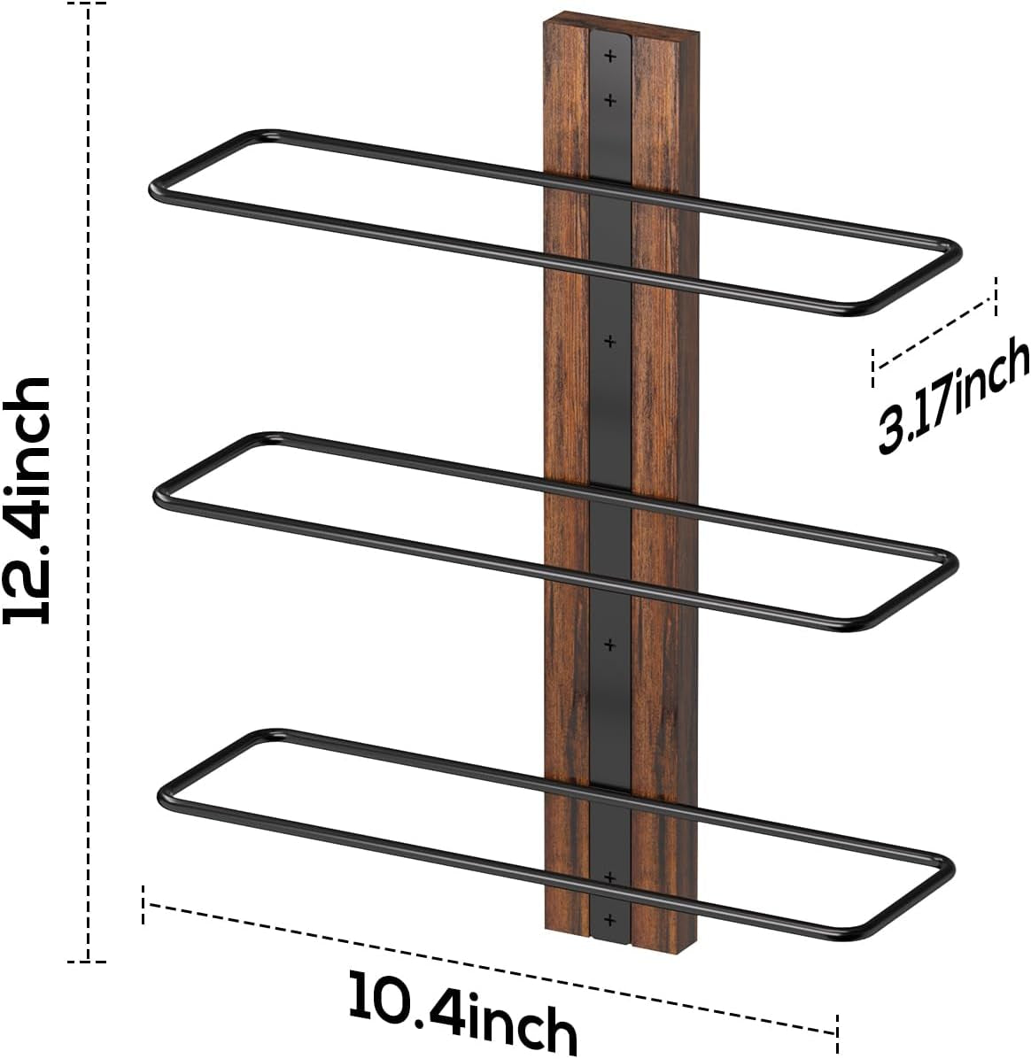 Wine Rack Wall Mounted for 24 Wine Bottles, Wood Wine Racks for Wall, Wine Holde