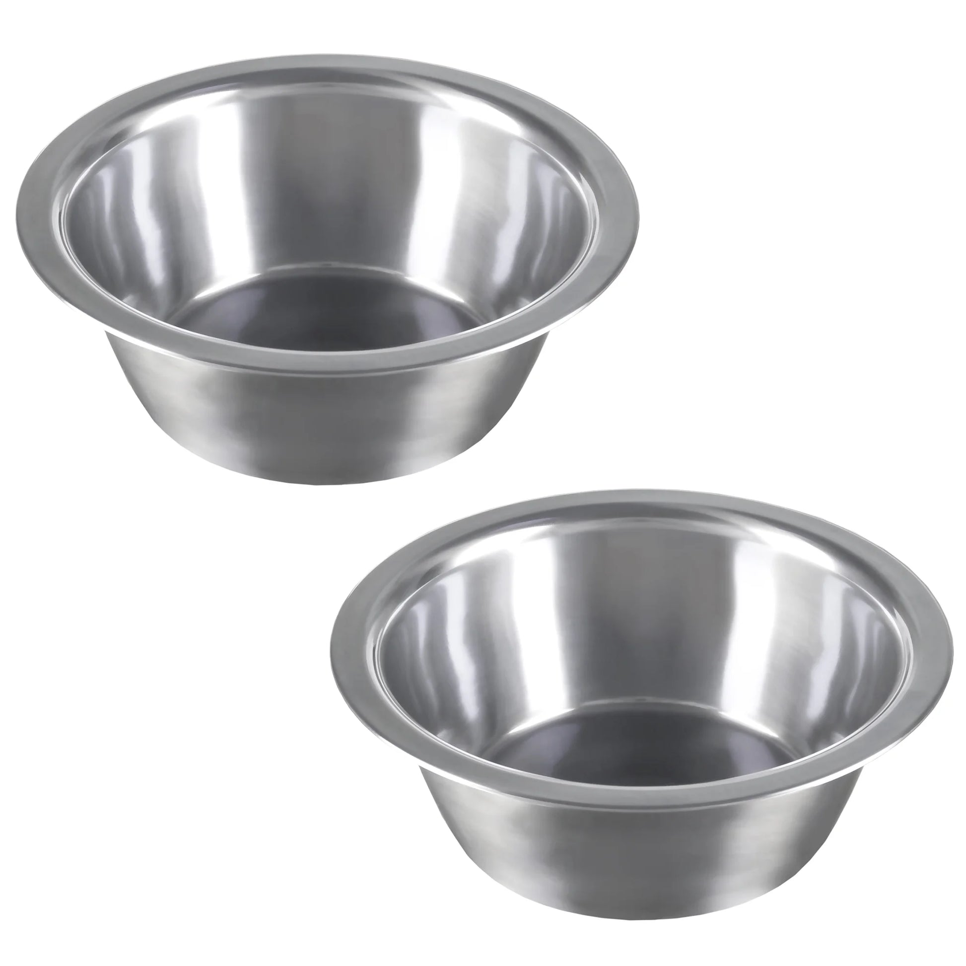 Set of 2 Stainless-Steel Hanging Dog Bowls - 20Oz Each