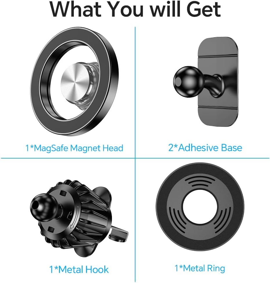 for Magsafe Car Mount【20 Strong Magnets】Magnetic Phone Holder for Car Phone Holder Mount Dash Mounted Holders Cell Phone Holders for Your Car Accessories for Women Men for Iphone 17 16 15 14