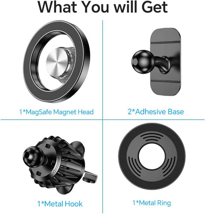 for Magsafe Car Mount【20 Strong Magnets】Magnetic Phone Holder for Car Phone Holder Mount Dash Mounted Holders Cell Phone Holders for Your Car Accessories for Women Men for Iphone 17 16 15 14