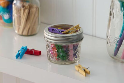 Mason 4Oz Quilted Jelly Jars with Lids and Bands, Set of 12