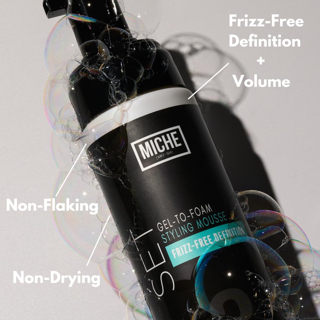 Set Gel to Foam Mousse - Lightweight Styling Foam for All Hair Types, Long-Lasting Hold & Definition, Flexibility & Frizz Control, 7.5 Fl Oz