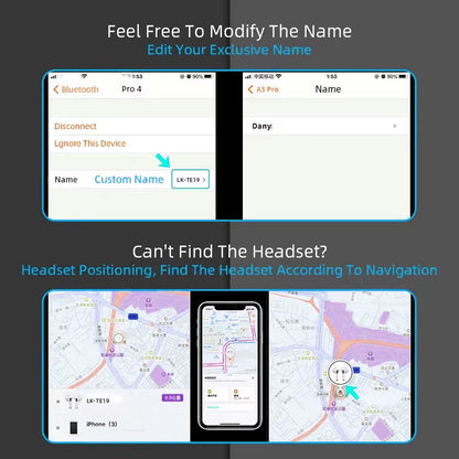 Airs Pro Wireless Headsets Bluetooth Earphones TWS Earbuds with Siri Pop-Up Window Waterproof Positioning Touch Control for Ios