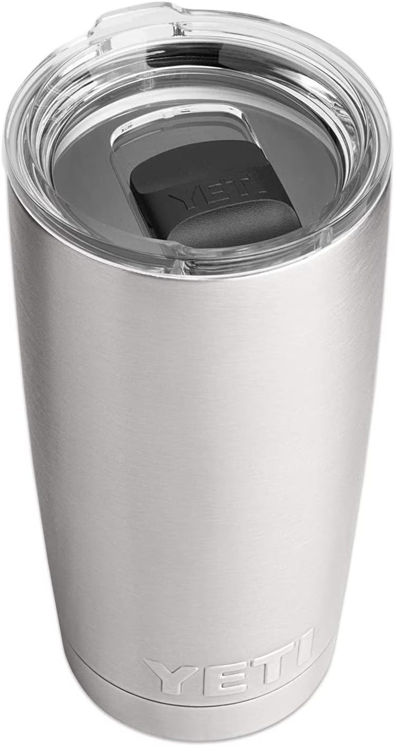 Yetl Rambler 20 Oz Tumbler, Stainless Steel, Vacuum Insulated with Magslider Lid, All Stainless Steel