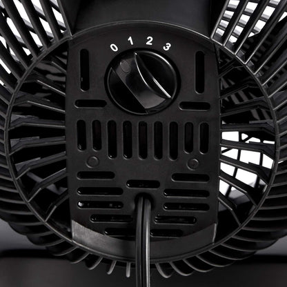 Air Circulator Fan, Desk Fan for Bedroom, Home and Office, with 90-Degree Tilt Head, 3 Speed Settings, Lightweight (3 LBS), 35 Watts, Black, 11.1"W X 6.3"D X 10.9"H