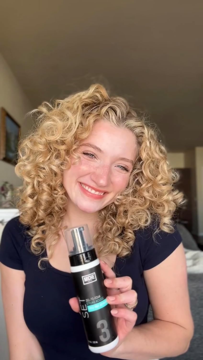 Set Gel to Foam Mousse - Lightweight Styling Foam for All Hair Types, Long-Lasting Hold & Definition, Flexibility & Frizz Control, 7.5 Fl Oz