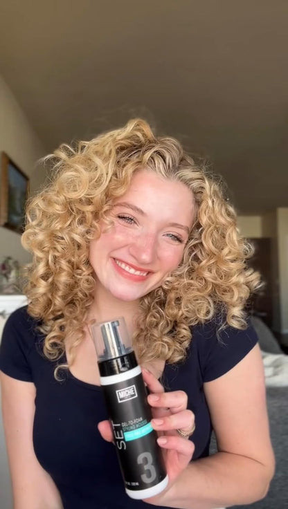 Set Gel to Foam Mousse - Lightweight Styling Foam for All Hair Types, Long-Lasting Hold & Definition, Flexibility & Frizz Control, 7.5 Fl Oz