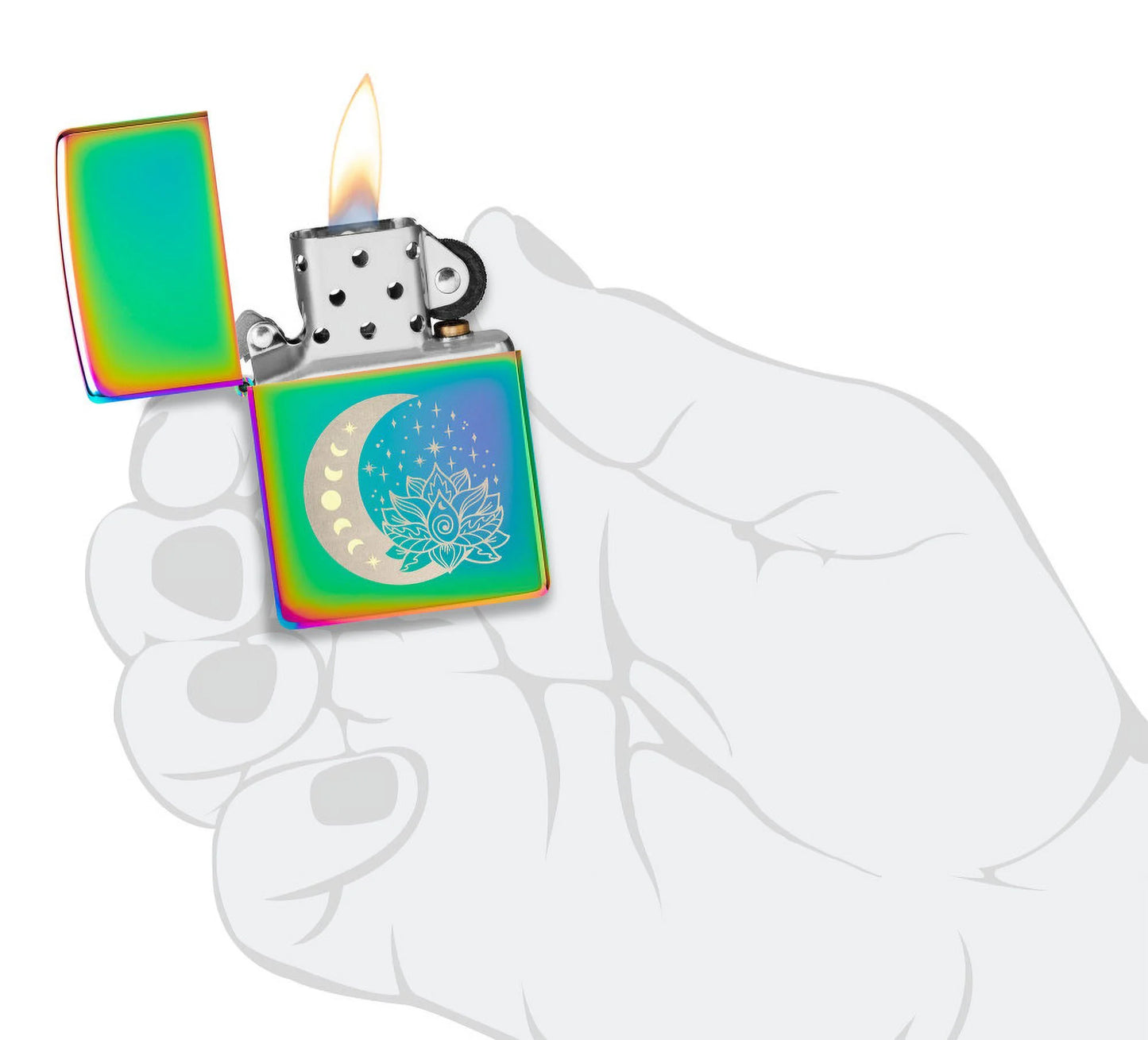 Zippo Spiritual Multi-Color Pocket Lighter