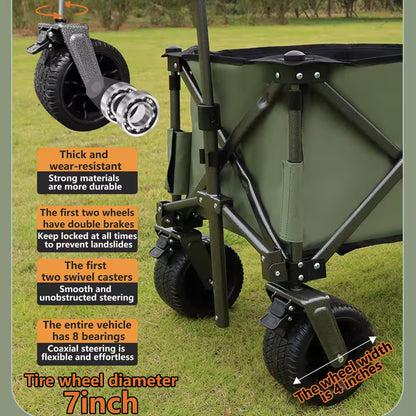 Min Capacity 5.5 Cu. Ft. Steel Utility Park Garden Cart Powered Wheelbarrow Green Supports up to 300 Lbs