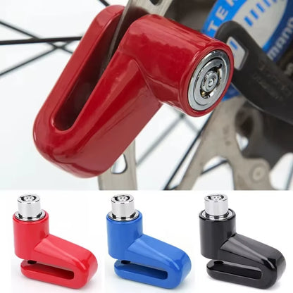 Anti-Theft Steel Motorcycle Disc Brake Lock Durable Road Bicycle Disc Lock with Keys Portable Mountain Bike Lock