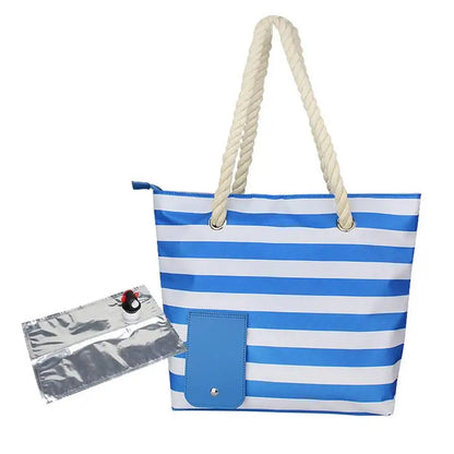 Wine Tote Bag Portable Beach Wine Purse Wine Tote Bag with Hiddens Dispenser Insulated Large Wine Cooler Bag with Wine Bladder