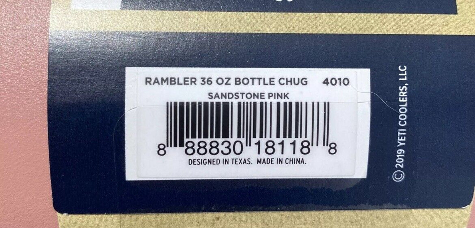YETI Rambler 36 Oz. Bottle W/Chug Cap Sandstone Pink-Limited Edition