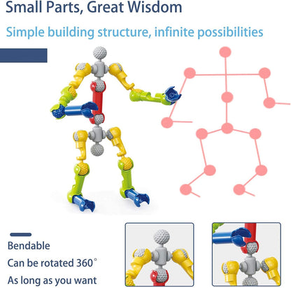 Vivostore Kids Building Stem Toys ,110 Pcs Educational Construction Engineering Building Blocks DIY Learning Set for Ages 3+ Year Old, Best Gift for Kids Creative Games & Fun Activity