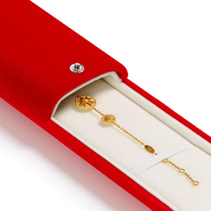 Red Jewelry Gift Box Necklace/Long Chain Storage Boxes