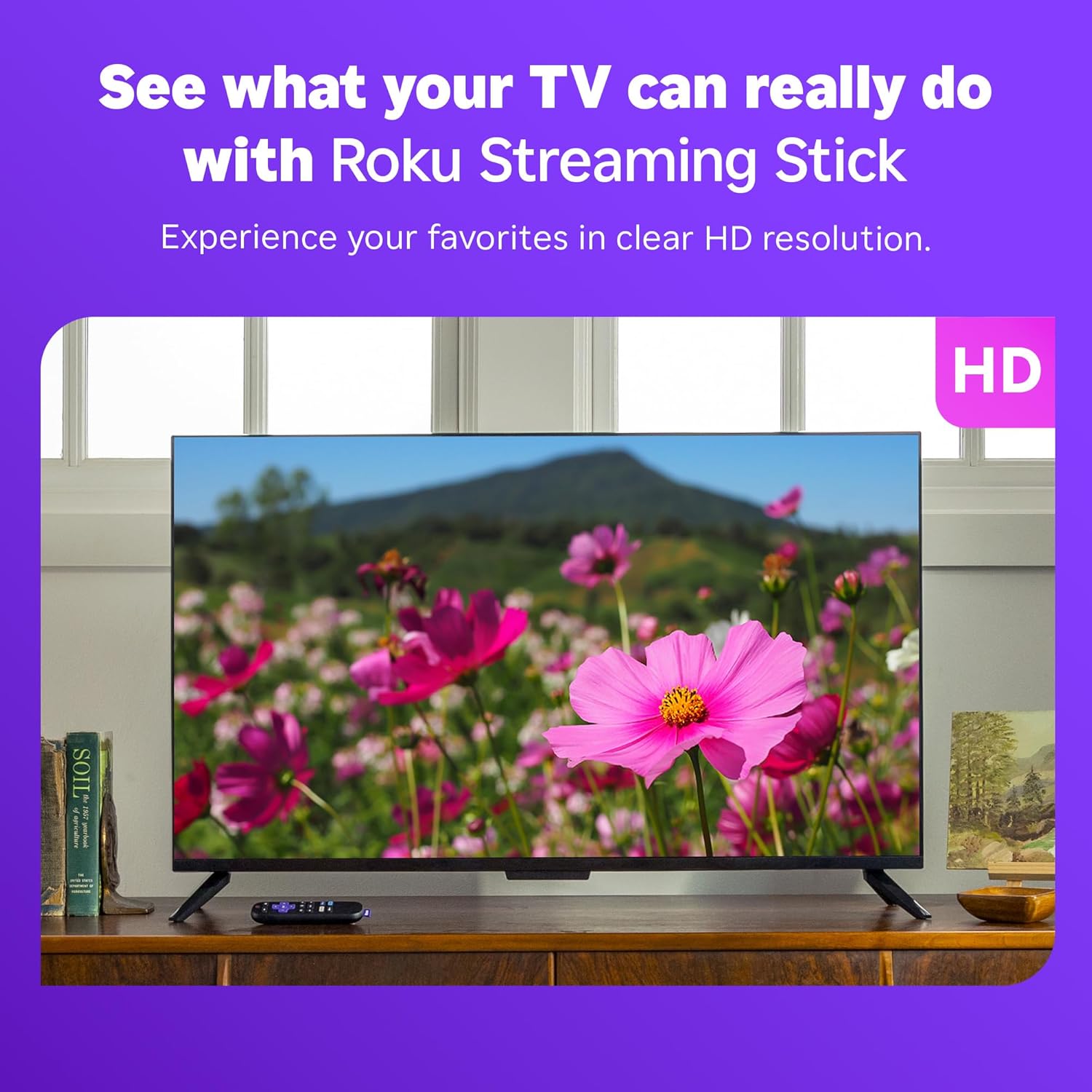 Streaming Stick HD 2025 — HD Streaming Device for TV with  Voice Remote, Free & Live TV
