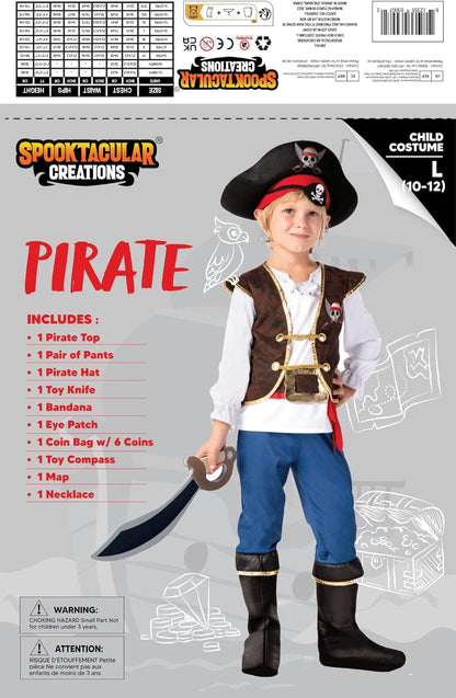 Ahoy, Matey! Kids Pirate Costume Set for Toddler Halloween Fun & Themed Parties