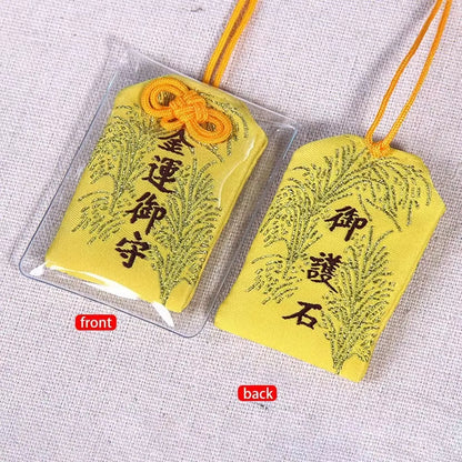 Spiritual Salt with Sachet Buddhist Spiritual Salt Pouch Necklace Blessing Lucky Bag Amulet Blessing Sachets Pendant