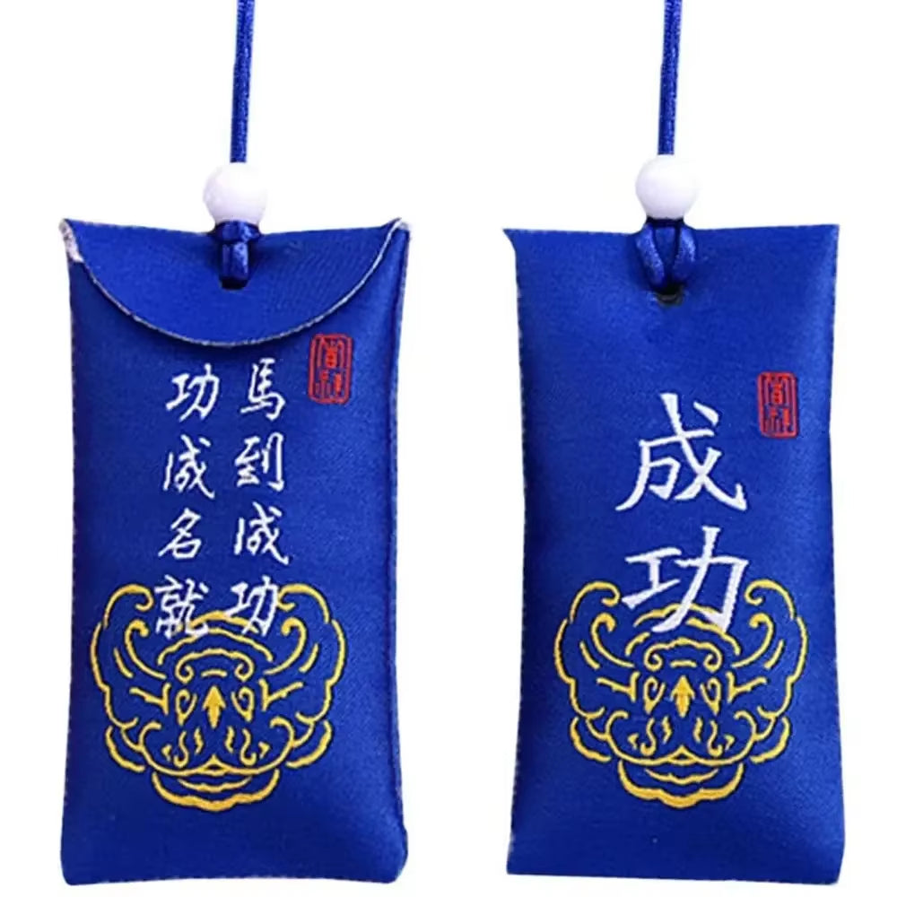 Spiritual Salt with Sachet Buddhist Spiritual Salt Pouch Necklace Blessing Lucky Bag Amulet Blessing Sachets Pendant