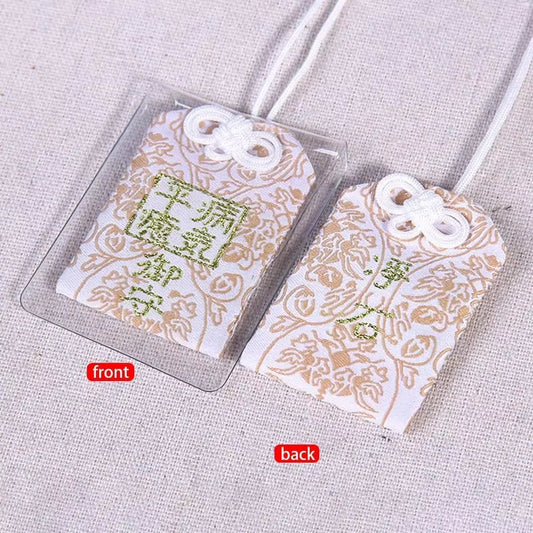 Spiritual Salt with Sachet Buddhist Spiritual Salt Pouch Necklace Blessing Lucky Bag Amulet Blessing Sachets Pendant